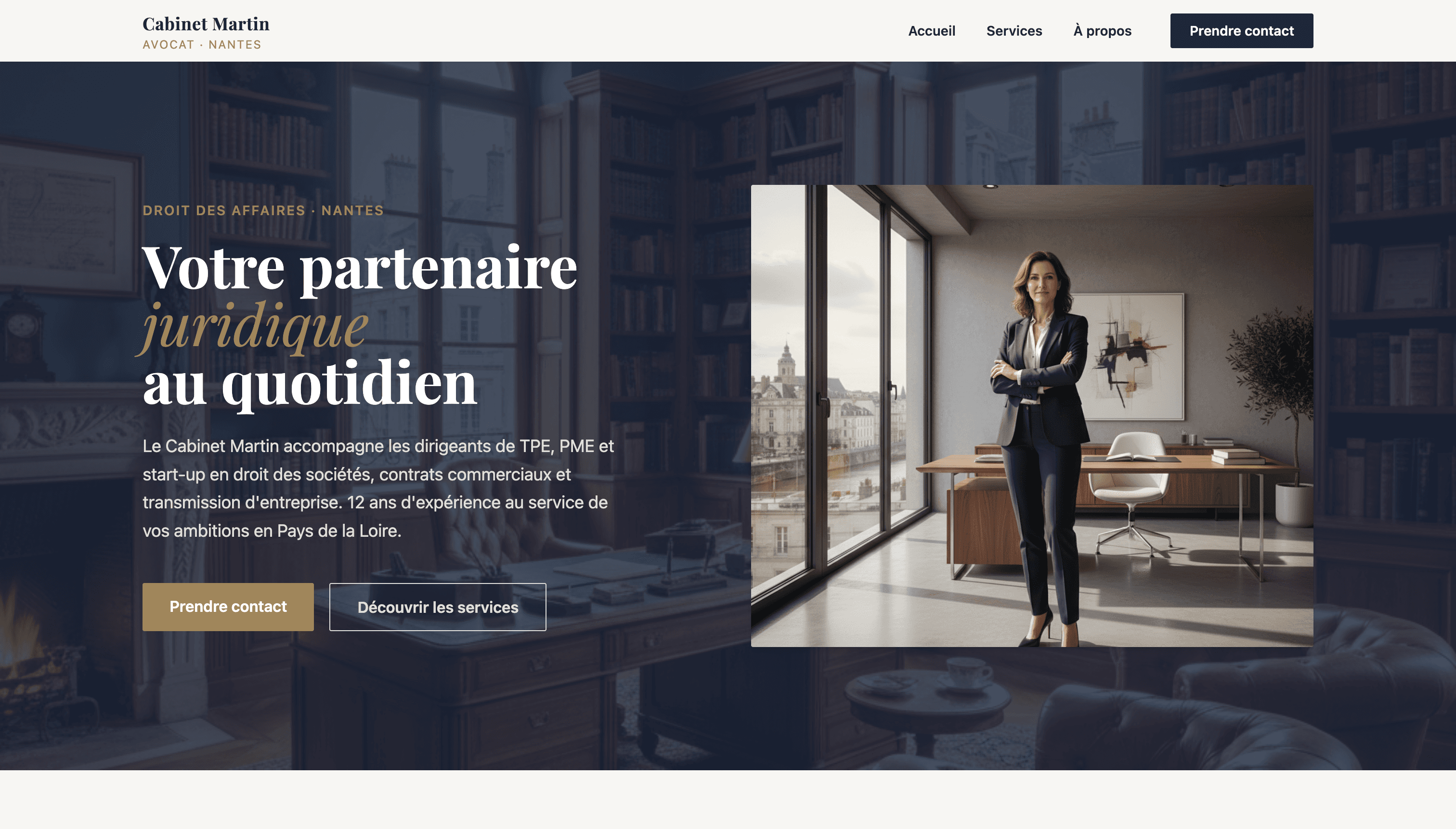 Site vitrine Cabinet Martin